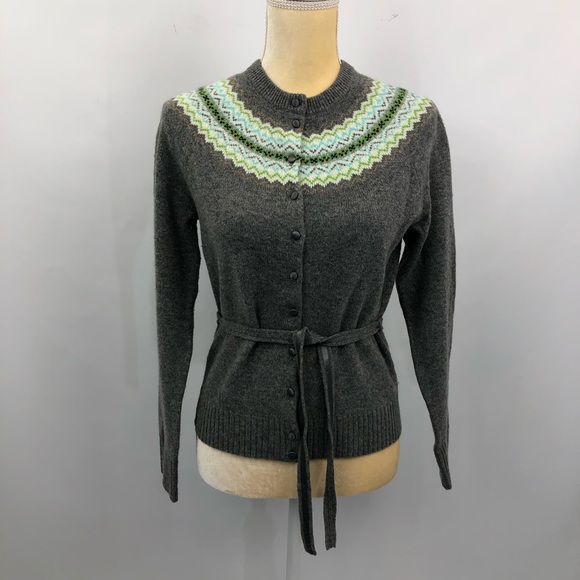J. Crew Sweaters - J.Crew Belted Fairisle Cardigan